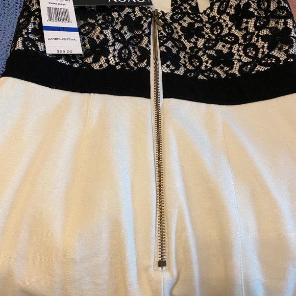 XOXO, size Juniors 9/10. black and cream - Picture 5 of 6